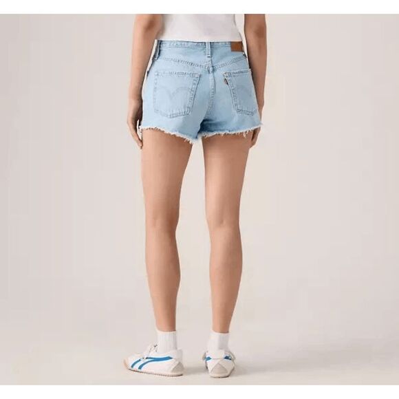 Levi's Premium Big E Women's 501 Original Fit High Rise Denim Shorts size 26 - Picture 2 of 9